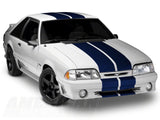 SEC10 GT500 Style Stripes; Blue; 10-Inch (79-93 Mustang)