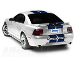 SEC10 GT500 Style Stripes; Blue; 10-Inch (94-04 Mustang)