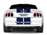 SEC10 GT500 Style Stripes; Blue; 10-Inch (94-04 Mustang)