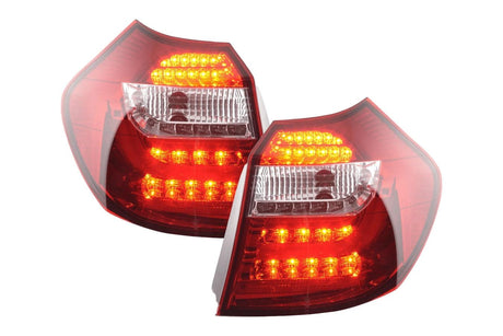 BMW 1 Series E87 / E81 3/5-Door Red LED Taillights (2004-2006) - K2 Industries