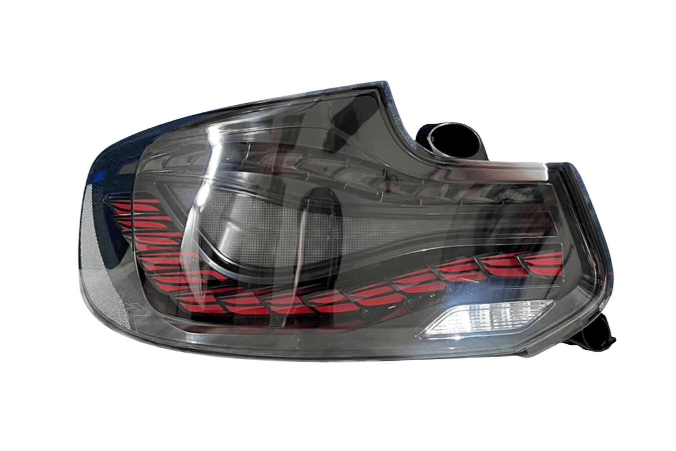 BMW 2-Series & M2 (F22 F23 F87) Red and Black Dragon Scale OLED Tail Lights - K2 Industries