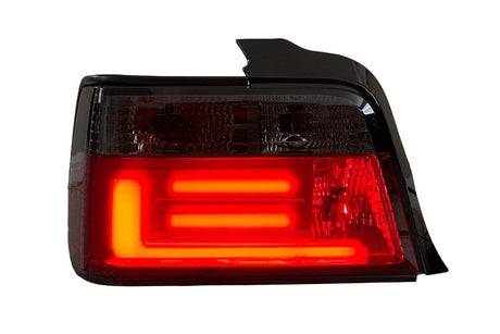 BMW 3 Series E36 Sedan JDM Red/Smoke LED BAR Tail Lights (1991-1998) - K2 Industries