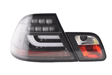 BMW 3-series E46 Coupe Black LED LightBar Taillights Set (1999-2002) - K2 Industries