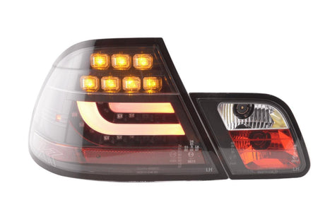 BMW 3-series E46 Coupe Black LED LightBar Taillights Set (1999-2002) - K2 Industries