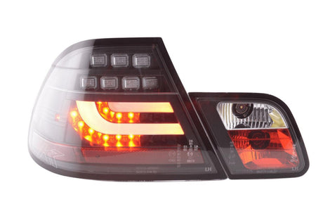 BMW 3-series E46 Coupe Black LED LightBar Taillights Set (1999-2002) - K2 Industries