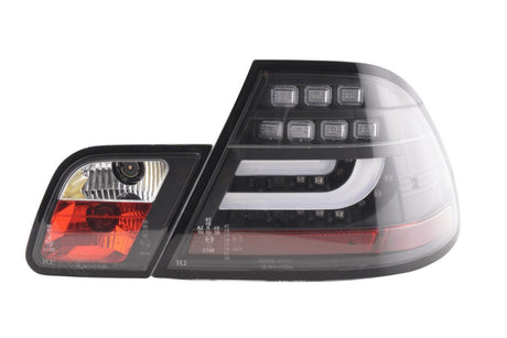 BMW 3-series E46 Coupe Black LED LightBar Taillights Set (1999-2002) - K2 Industries