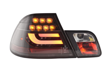 BMW 3-series E46 Coupe Black LED LightBar Taillights Set (2003-2007) - K2 Industries