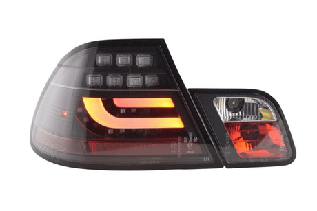 BMW 3-series E46 Coupe Black LED LightBar Taillights Set (2003-2007) - K2 Industries