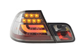 BMW 3-series E46 Coupe Chrome Smoked LED LightBar Taillights Set (1999-2002) - K2 Industries