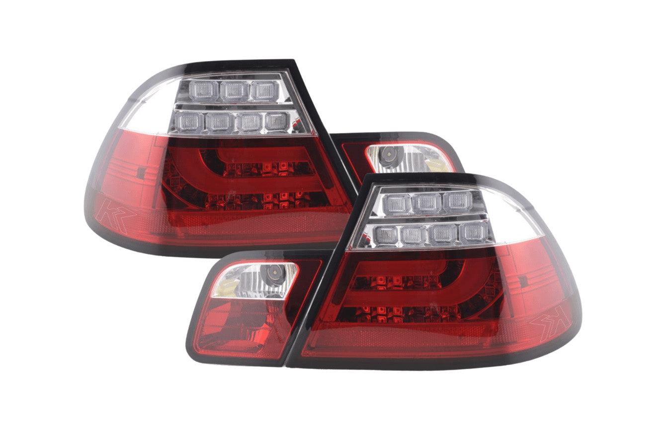 BMW 3-series E46 Coupe Red LED LightBar Taillights Set (1999-2002) - K2 Industries