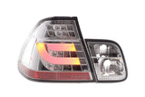 BMW 3-series E46 Sedan Chrome/Clear LED LightBar Taillights Set- Facelift (2002-2005) - K2 Industries