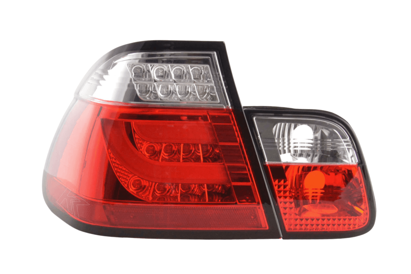BMW 3 Series E46 Sedan Red LED LightBar Taillights Set- Facelift (2003 - 2006) - K2 Industries