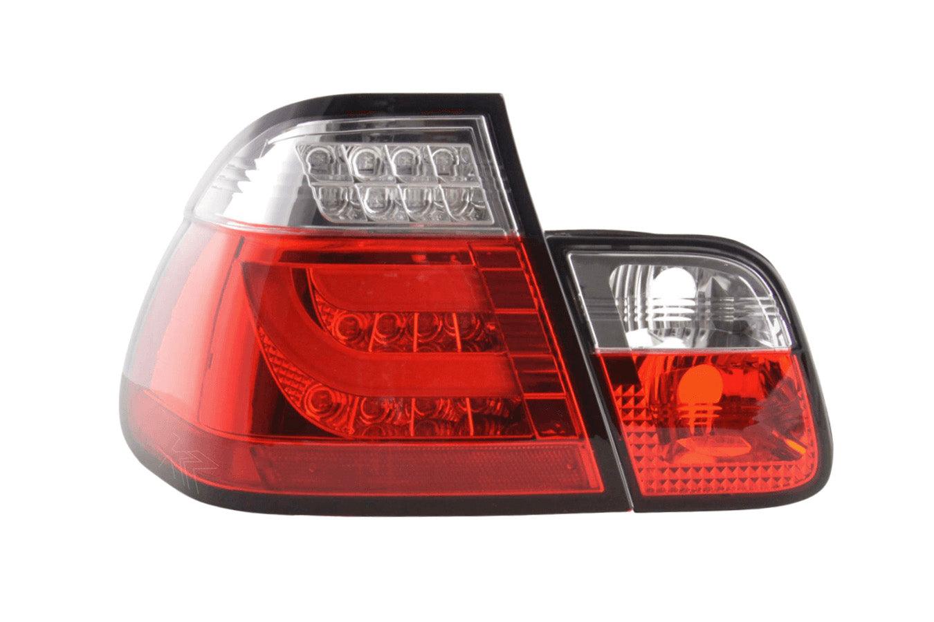 BMW 3-series E46 Sedan Red LED LightBar Taillights Set- Pre-Facelift (1998-2001) - K2 Industries
