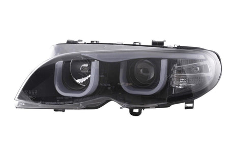 BMW 3-series E46 Sedan/Touring Black "U Eye"  Headlights (2002-2005) - K2 Industries