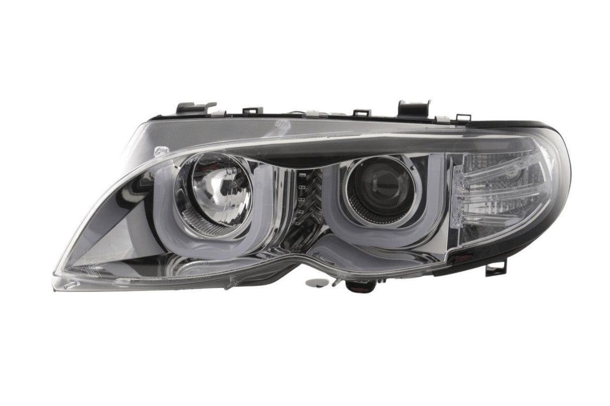 BMW 3-series E46 Sedan/Touring Chrome U Eye Headlights (2002-2005) - K2 Industries