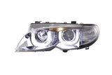 BMW 3-series E46 Sedan/Touring Chrome U Eye Headlights (2002-2005) - K2 Industries