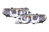 BMW 3-series E46 Sedan/Touring Chrome U Eye Headlights (2002-2005) - K2 Industries