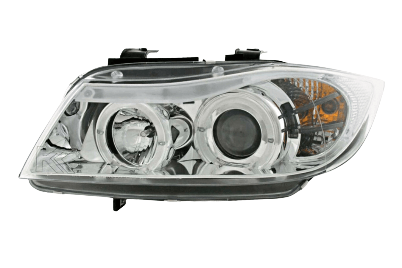Scheinwerfer mit LED Standlichtringen BMW 3er E90/E91 05-08 schwarz - litec  innovations