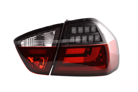 BMW 3-Series E90 Sedan Red/Black LED Taillights (2005-2008) - K2 Industries