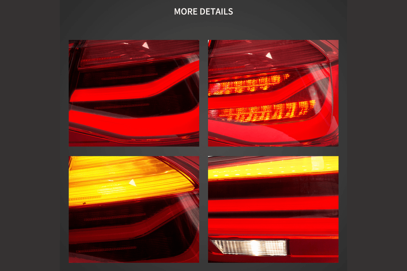 BMW 3-Series F30 F35 F80 6th Gen - LCI Style - LED Tail Lights Upgrade (2012-2019) - K2 Industries