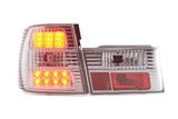 BMW 5-series E34 Chrome Clear LED Taillights Set (1988-1994) - K2 Industries