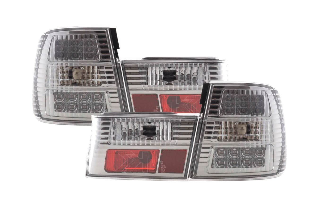 BMW 5-series E34 Chrome Clear LED Taillights Set (1988-1994) – K2