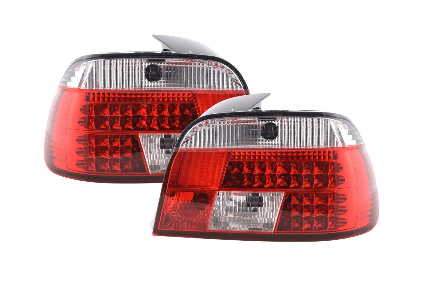 BMW 5-series E39 Sedan Red LED Taillights Set (1995-2000) - K2 Industries