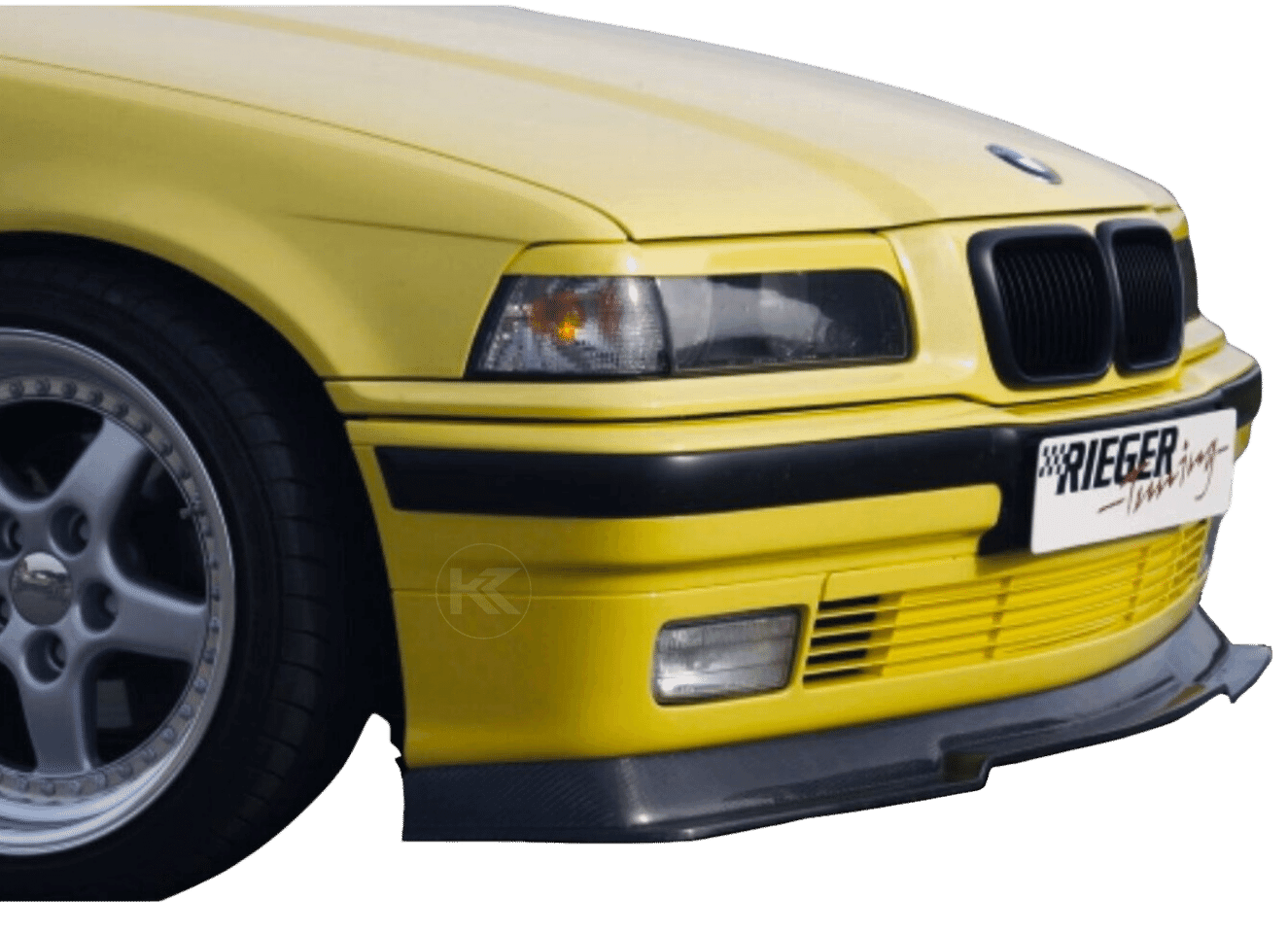 BMW E36 Rieger Front Lip Carbon Style - Non M (1990-1990) - K2 Industries