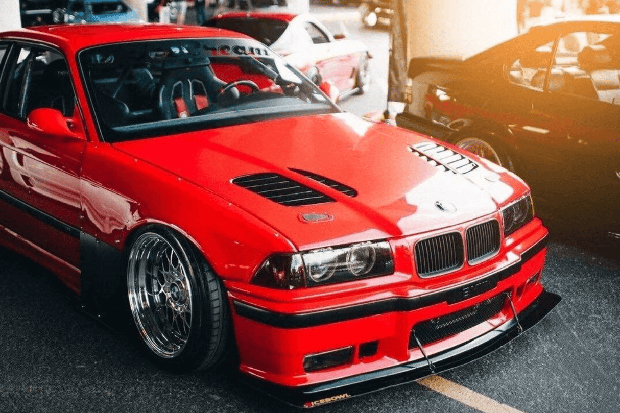 BMW E36 Series 3 GTR Inspired Front Hood Gills (1990 - 1999) - K2 Industries