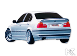 BMW E46 Sedan Rieger Rear Skirt Extension V1 (1998-2001) - K2 Industries