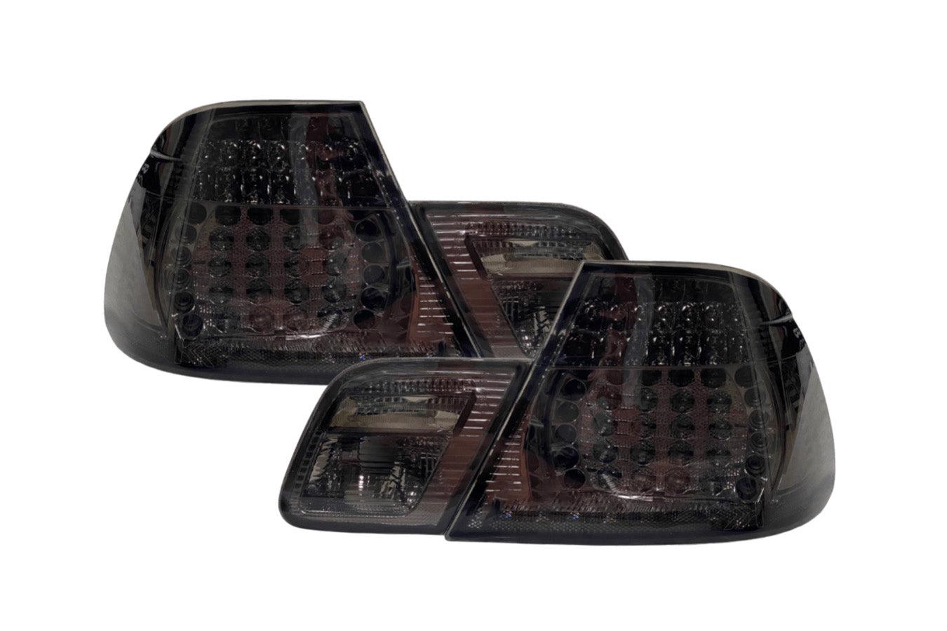 E46 Coupe Clear/Smoked LED Tail Lights - Pre Face Lift - K2 Industries