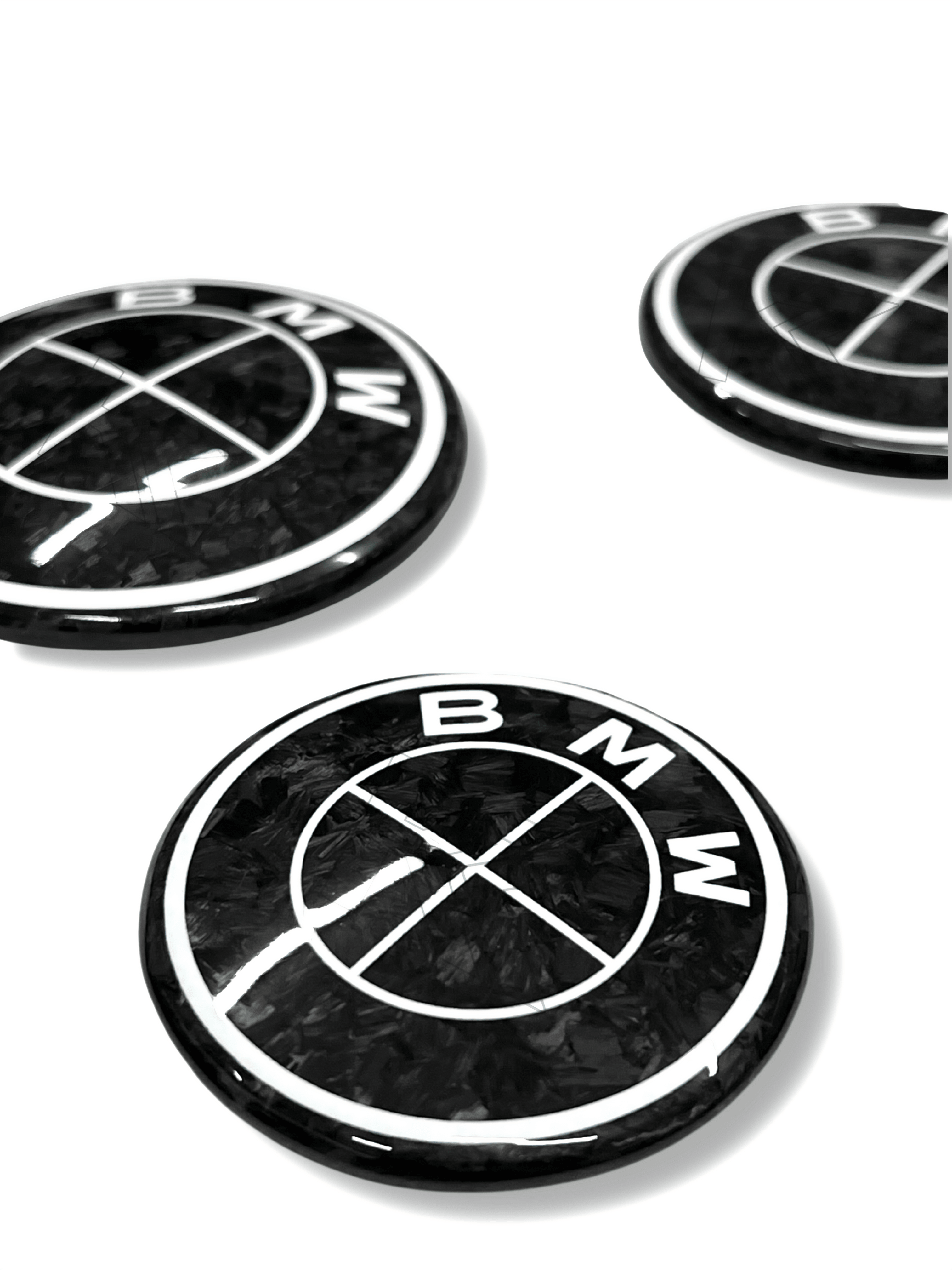 BMW Roundel Emblem Covers - Forged Carbon Style Emblem - K2 Industries