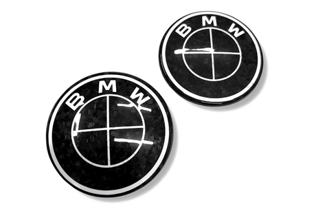BMW Roundel Emblem Covers - Forged Carbon Style Emblem - K2 Industries