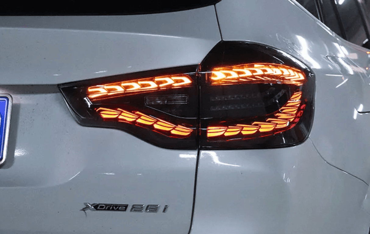 BMW X3 G01 iX3 G08 LED GTS / Dragon Scale Style Taillights (Red or Black) (2019-2022) - K2 Industries