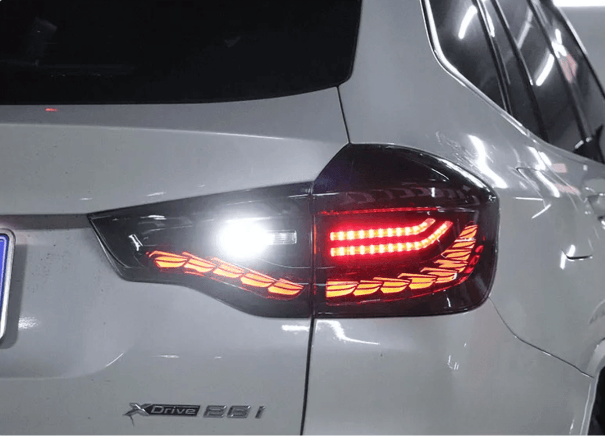 BMW X3 G01 iX3 G08 LED GTS / Dragon Scale Style Taillights (Red or Black) (2019-2022) - K2 Industries