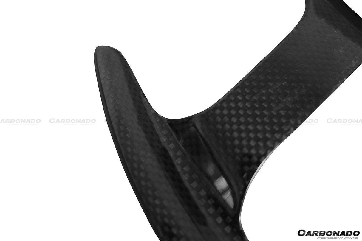2015-2026 Ferrari Dry Carbon Fiber Paddle Shifters Carbonado (OE) | Fits F8, 488, Pista, 812, GTC4Lusso