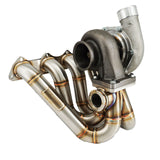 B Series T3 .82 Top Mount Turbo Manifold Kit GSR Si B16 B18 B20 44mm For Civic Si DC2