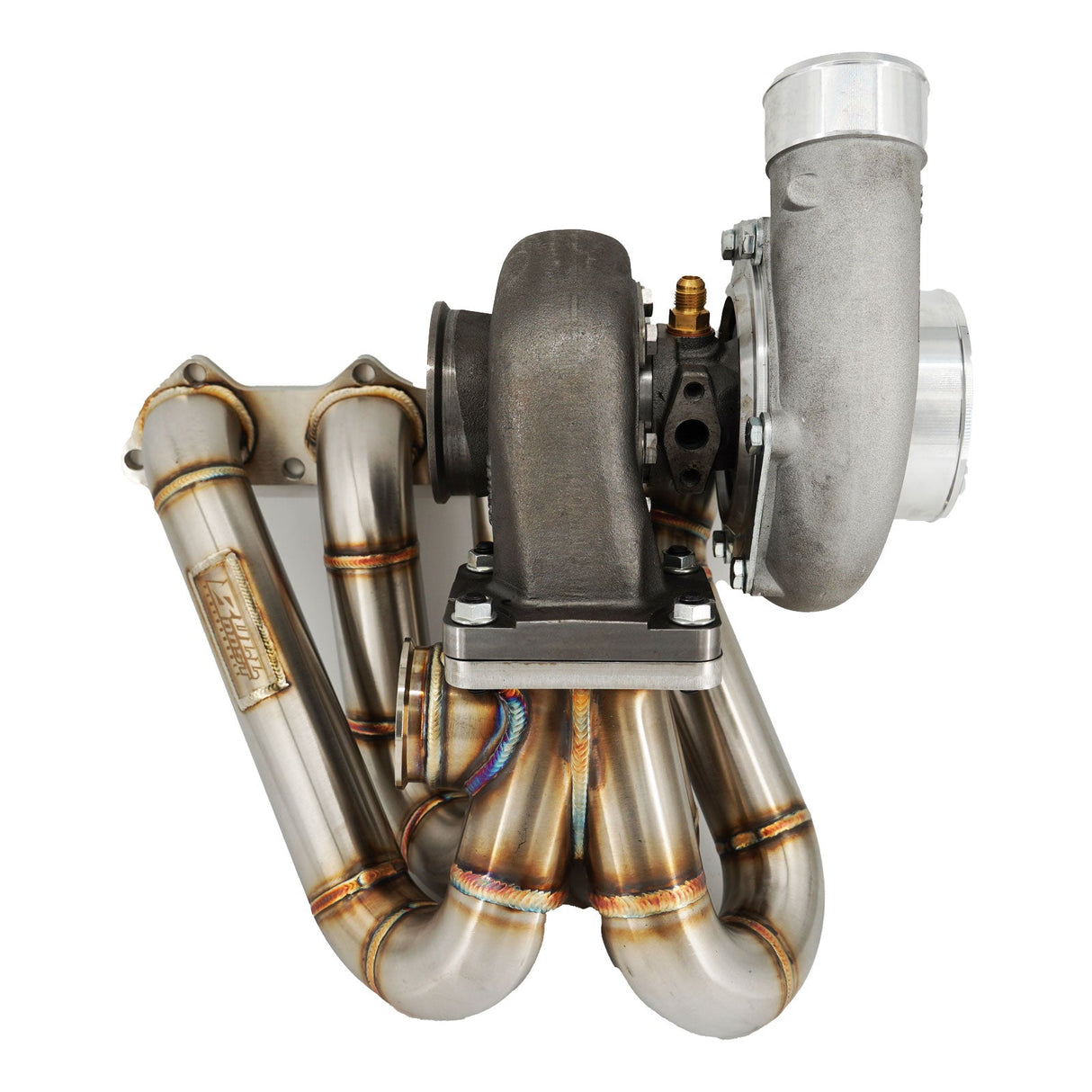 B Series T3 .82 Top Mount Turbo Manifold Kit GSR Si B16 B18 B20 44mm For Civic Si DC2