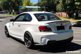 2008-2013 BMW E82 E88 1M RZ Style Carbon FIber Rear Bumper Cap Spiliter