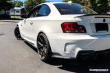 2008-2013 BMW E82 E88 1M RZ Style Carbon FIber Rear Bumper Cap Spiliter