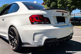 2008-2013 BMW E82 E88 1M RZ Style Carbon FIber Rear Bumper Cap Spiliter