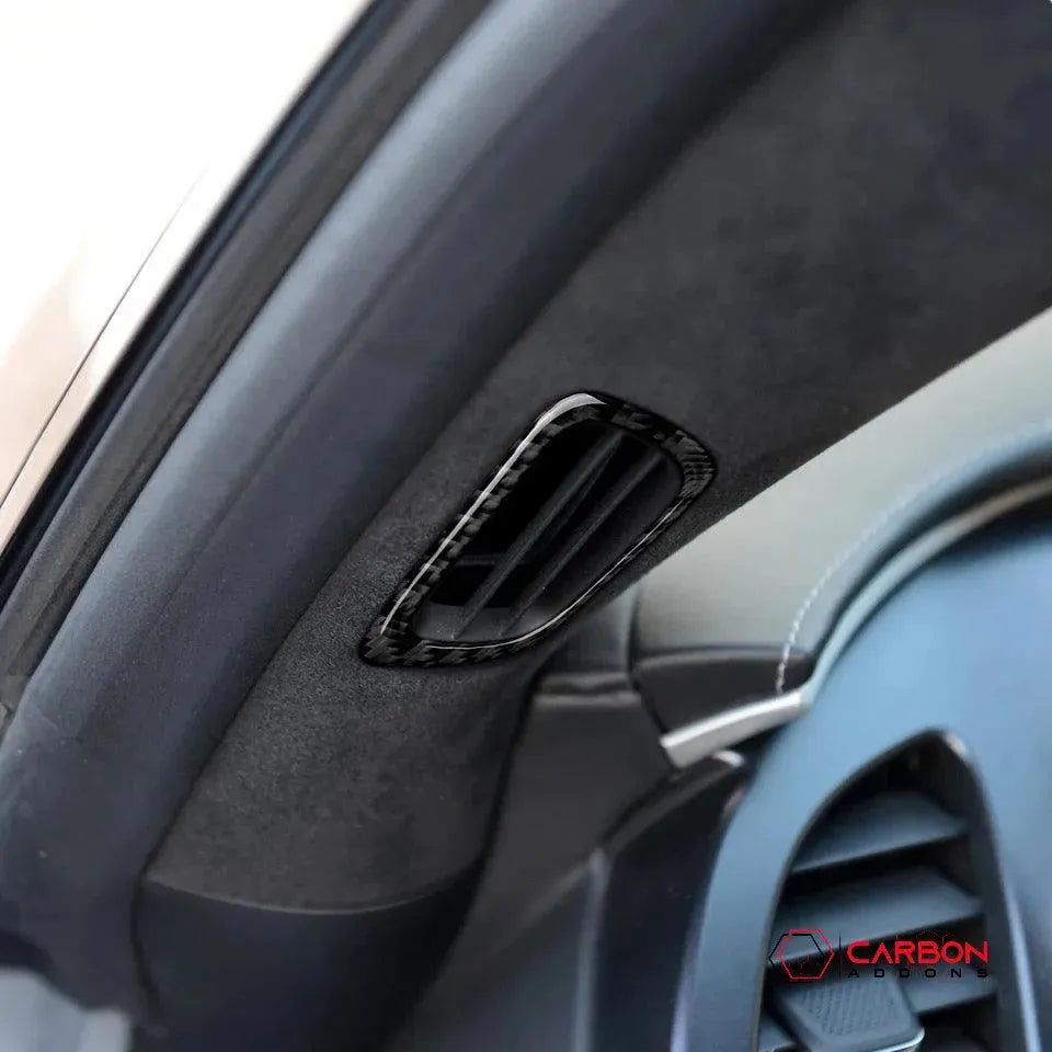 C7 Corvette 2014-2019 Carbon Fiber A-Pillar Vents Trim Overlay