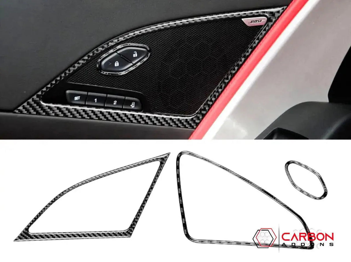 C7 Corvette 2014-2019 Door Panel Trim Carbon Fiber Overlay