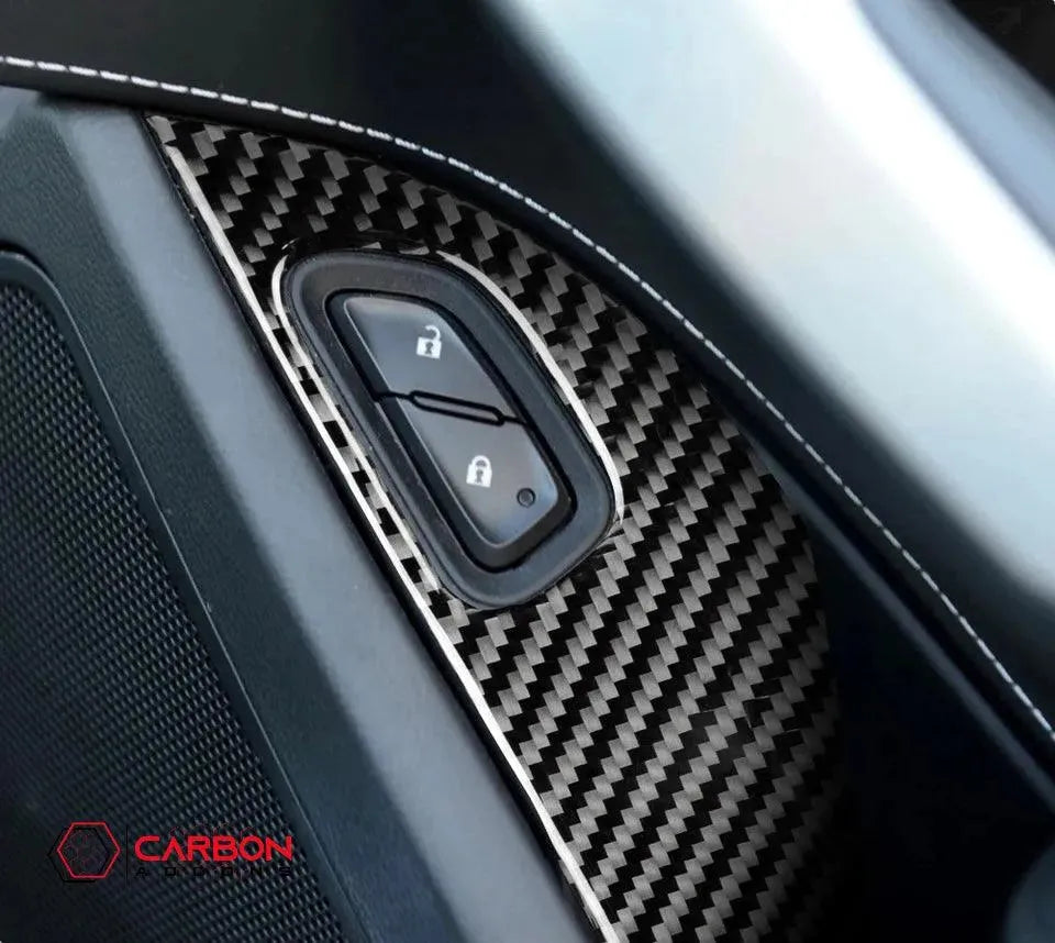 C7 Corvette 2014-2019 Door Panel Trim Carbon Fiber Overlay