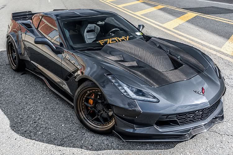 DarwinPRO 2013-2019 Corvette Z06 Grandsport BKSS Style Carbon Fiber Hood