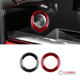 C8 2020+ Chevy Corvette Start Stop Button Carbon Fiber Surround Trim Cover