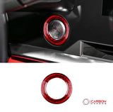 C8 Corvette Real Carbon Fiber Start/Stop Button Surround Trim Cover | Interior Upgrade (2020–2026)