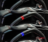 C8 Corvette Real Carbon Fiber Steering Wheel Racing Stripe Covers (2020–2026)