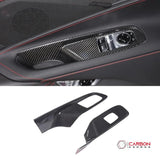 C8 Corvette 2020+ Real Carbon Fiber Window Switch Trim Cover