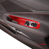 C8 Corvette 2020+ Real Carbon Fiber Window Switch Trim Cover
